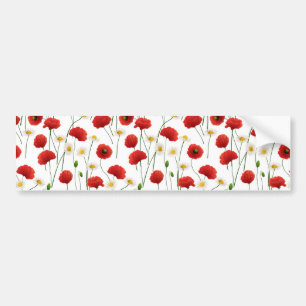 Pegatina Para Coche Cachorros y daisias