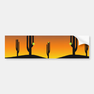 Pegatina Para Coche Cactus Flower Sunset