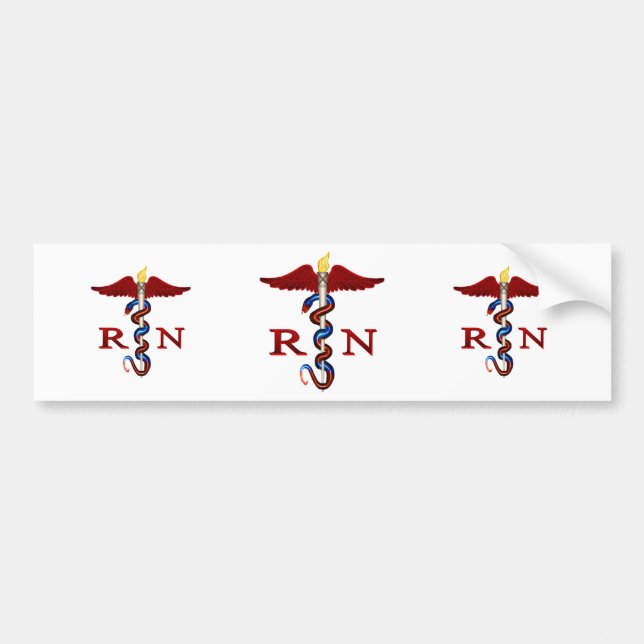 Pegatina Para Coche Caduceo del RN (Frente)