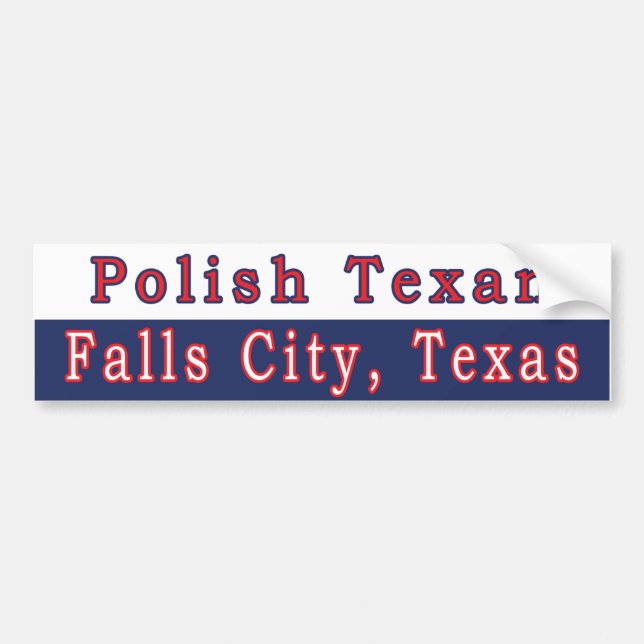 Pegatina Para Coche Cae Ciudad Polaco Texter Bumper Sticker (Frente)