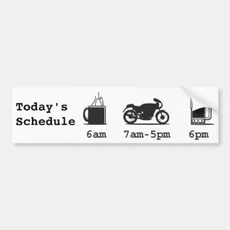 Pegatina Para Coche Café 2wheels de Today'sSchedule y cerveza