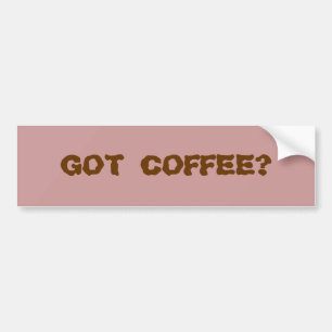PEGATINA PARA COCHE ¿CAFÉ CONSEGUIDO?