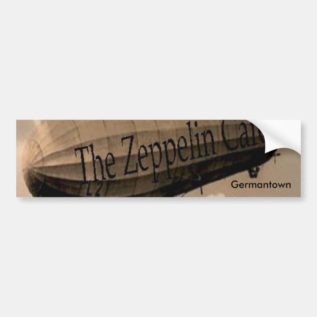 Pegatina Para Coche Café del zepelín (Frente)