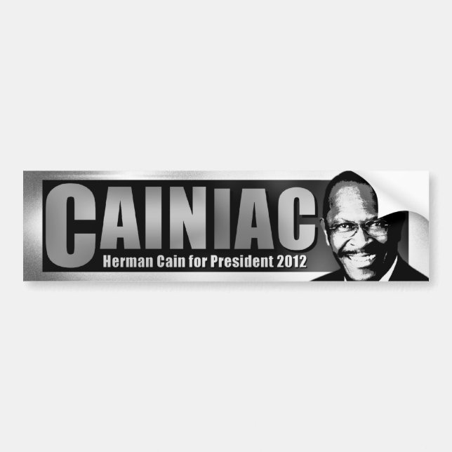 Pegatina Para Coche CAINiac para Herman Caín (Frente)