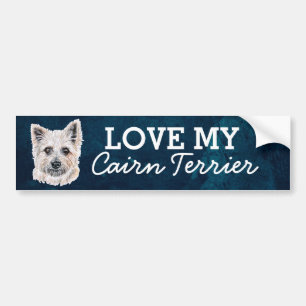 Pegatina Para Coche Cairn Terrier Bumper Sticker
