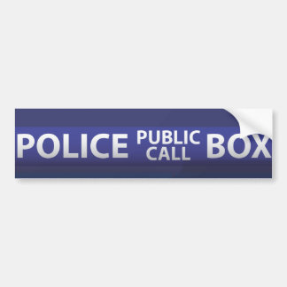 Pegatina Para Coche Caja de policía