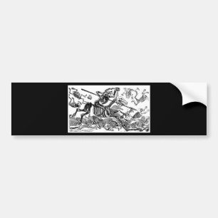 Pegatina Para Coche "Calavera del Don Quijote" circa 1900's temprano