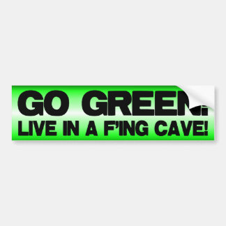 Pegatina Para Coche ¡Calentamiento del planeta anti - va el verde!