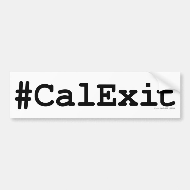Pegatina Para Coche CalExit (Frente)