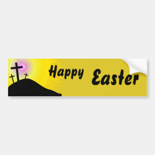 Pegatina Para Coche Calvary, feliz, Pascua