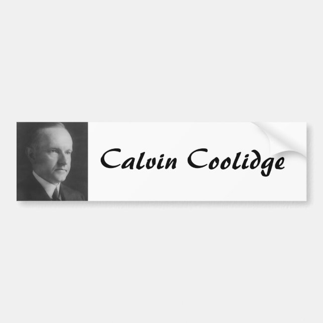 Pegatina Para Coche Calvin Coolidge 30 (Frente)