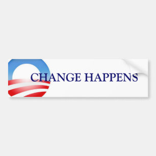 Pegatina Para Coche Cambie sucede (Obama)