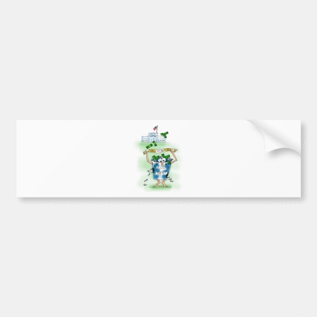 Pegatina Para Coche Cambíenos puede toda la cuenta encendido (Frente)