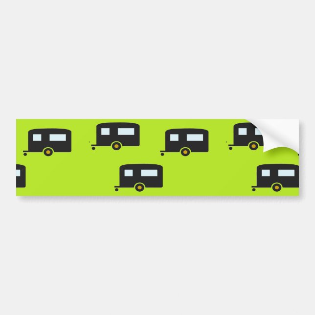 Pegatina Para Coche Caminando en verde (Frente)