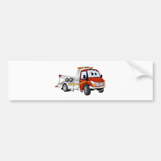 Pegatina Para Coche Camión de remolque Red Silver Personalizado (Frente)