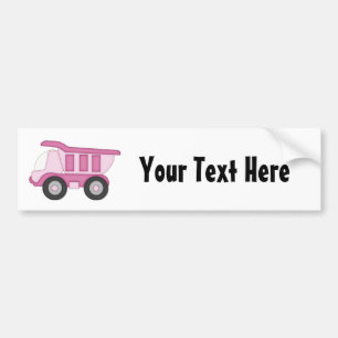 Pegatina Para Coche Camión rosado (personalizado)
