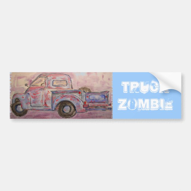 Pegatina Para Coche Camión Zombie (Frente)