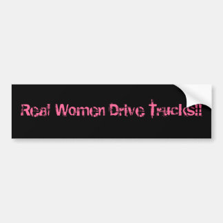 Pegatina Para Coche ¡Camiones de la impulsión de las mujeres reales!!