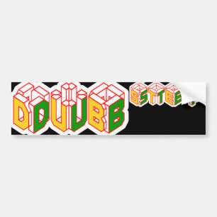 Pegatina Para Coche camisa de 3D Dubstep