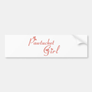 Pegatina Para Coche Camisas de Chica Pawtucket