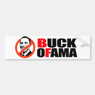 Pegatina Para Coche Camiseta de Anti-Obama - dólar Ofama