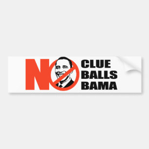 Pegatina Para Coche Camiseta de Anti-Obama - ninguna pista Nobama