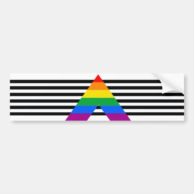 Pegatina Para Coche Camiseta de Orgullo Aliado (Frente)
