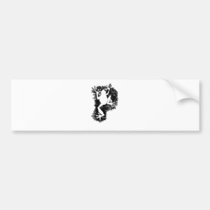 Pegatina Para Coche camiseta de Phibbie del silluete+copia de los