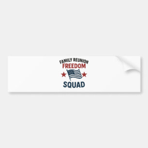 Pegatina Para Coche Camiseta de Reunión Familiar Freedom Squad – Patri