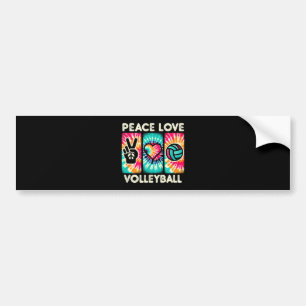 Pegatina Para Coche Camiseta de voleibol para adolescentes mujeres chi