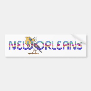 Pegatina Para Coche CAMISETA New Orleans