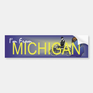 Pegatina Para Coche CAMISETA soy de Michigan