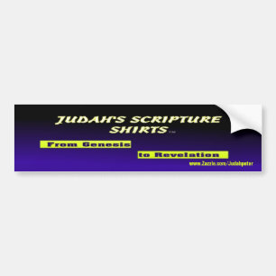 Pegatina Para Coche Camisetas de la escritura de Judah