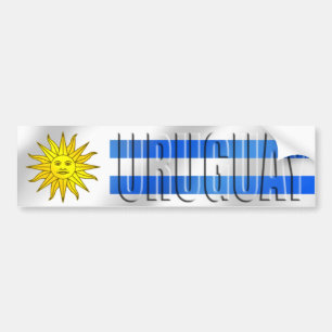 Pegatina Para Coche Camisetas y regalos del fútbol de Uruguay