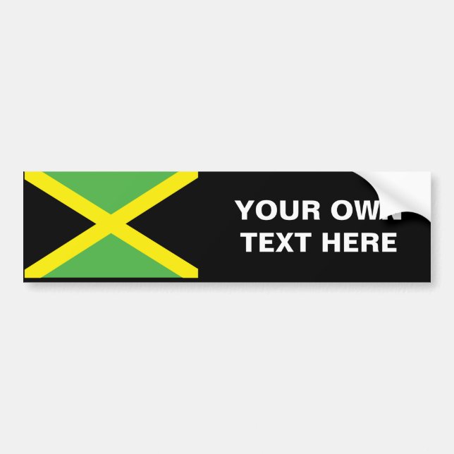 Pegatina Para Coche Camisetas y regalos jamaicanos de la bandera (Frente)
