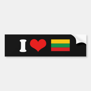 Pegatina Para Coche Camisetas y regalos lituanos de la bandera