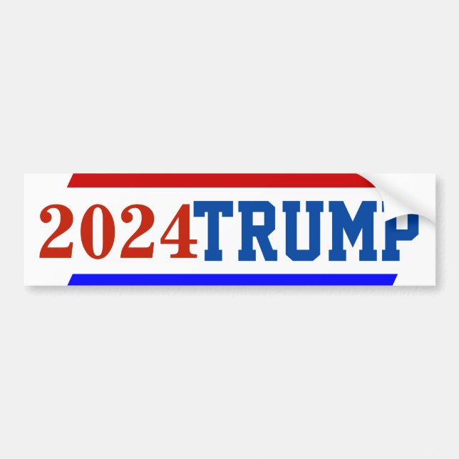 Pegatina Para Coche Campaign 2024 election President TRUMP (Frente)