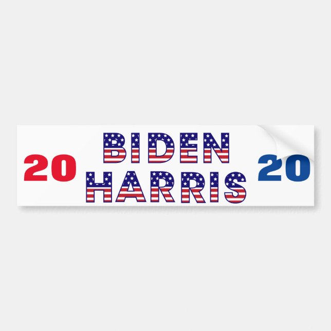 Pegatina Para Coche Campaña Biden Harris 2020 (Frente)