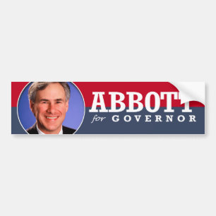 PEGATINA PARA COCHE CAMPAÑA DE ABBOTT DE GREG