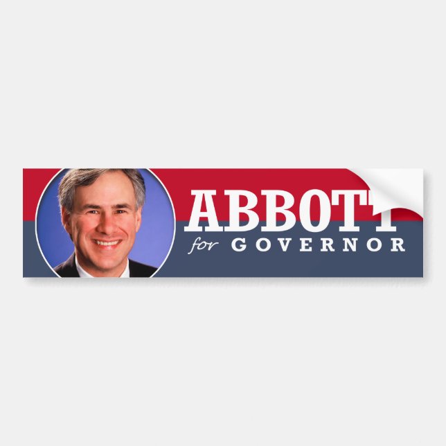 PEGATINA PARA COCHE CAMPAÑA DE ABBOTT DE GREG (Frente)