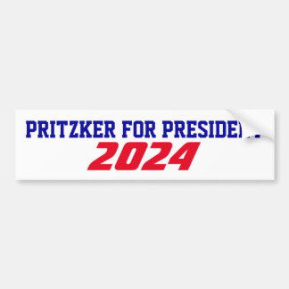 Pegatina Para Coche Campaña de apoyo 2024 JB Pritzker para presidente