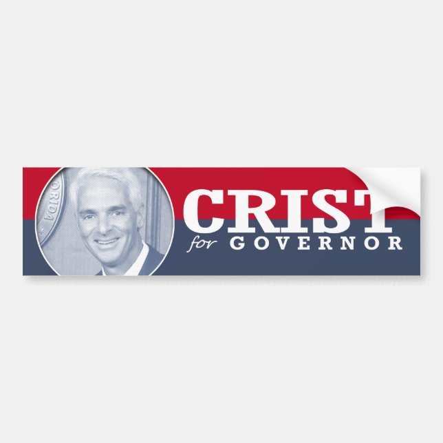 PEGATINA PARA COCHE CAMPAÑA DE CHARLIE CRIST (Frente)