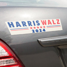Pegatina Para Coche Campaña de Harris Walz 2024 Maravilla