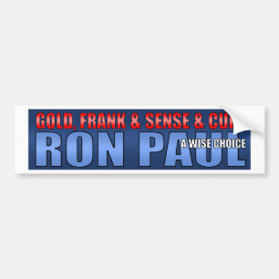 Pegatina Para Coche Campaña presidencial de Ron Paul 2012