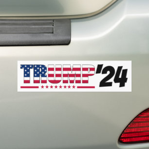 Pegatina Para Coche Campaña presidencial de Trump 2024