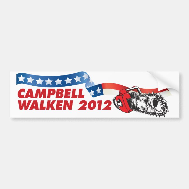 Pegatina Para Coche Campbell/Walken 2012 (Frente)