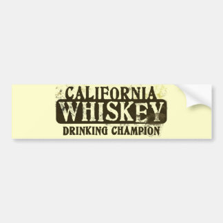 Pegatina Para Coche Campeón de consumición del whisky de California