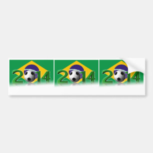Pegatina Para Coche Campeonato 2014 del mundo del fútbol