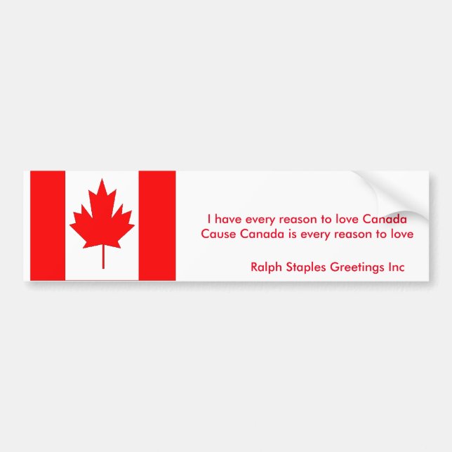 Pegatina Para Coche Canadá (Frente)