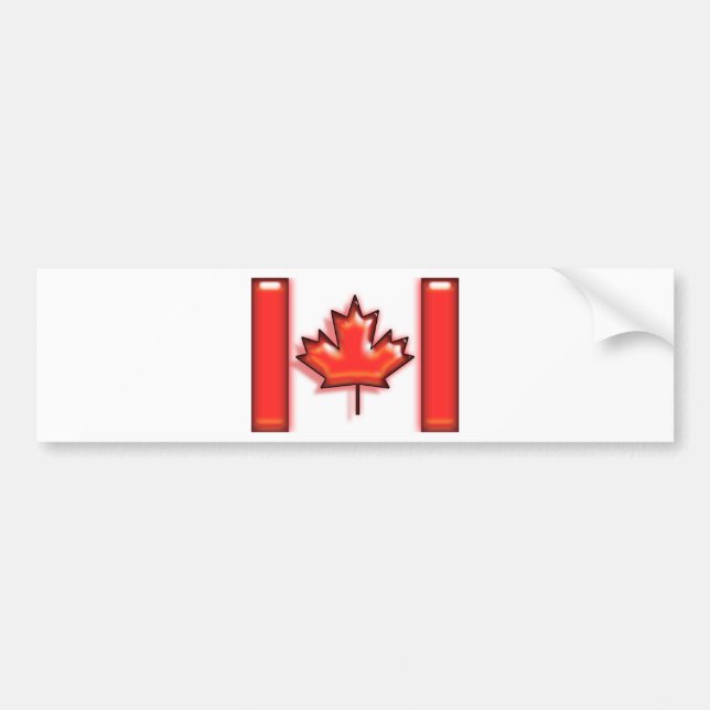 Pegatina Para Coche Canadá (bandera del artista) (Frente)